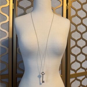 Tiffany & Co. Silver Key Necklace